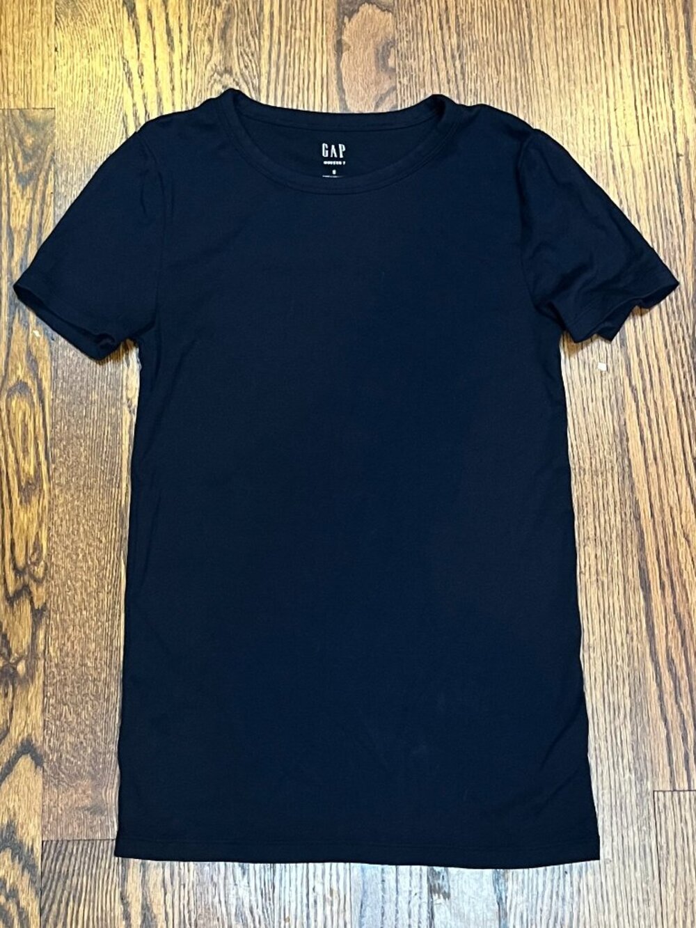 Gap Modern Tee Women’s Small Navy Blue Cotton Blend Fitted Crewneck T-Shirt